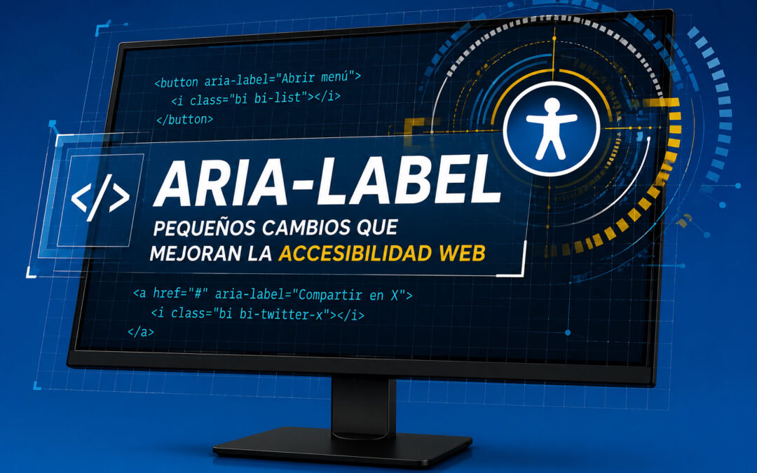 Cómo solucionar errores de accesibilidad usando aria-label en botones e iconos