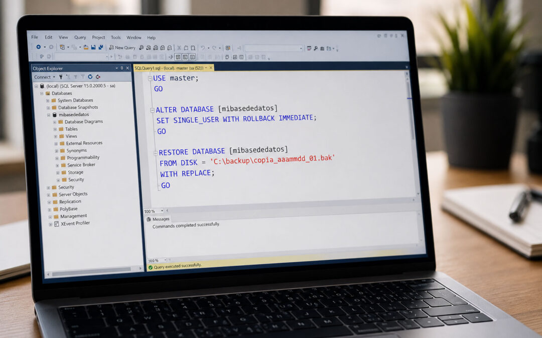 Cómo restaurar una copia de seguridad en SQL Server cuando la base de datos está en uso